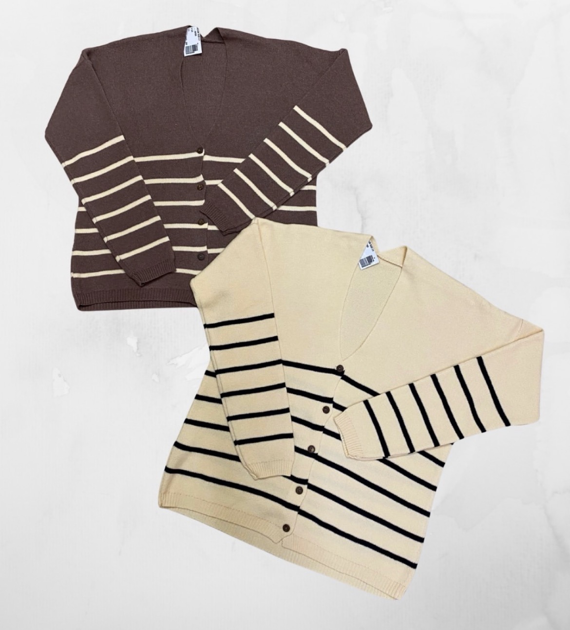 Cardigan rayado mujer