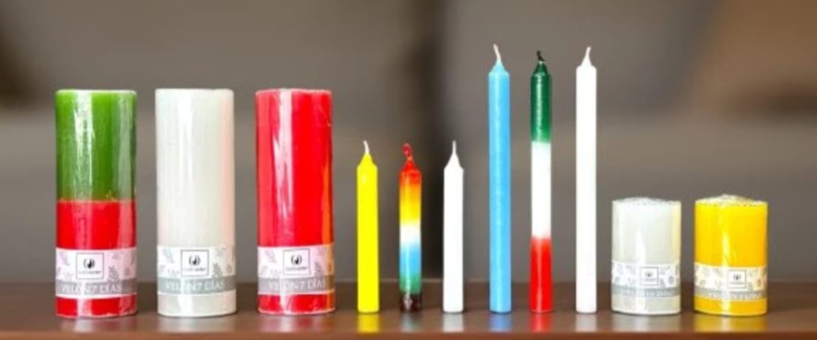 Velas , velones.